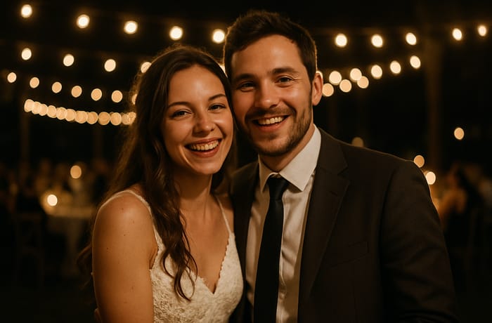Couple at an event — the best photo of the night