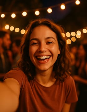 Guest taking a selfie
